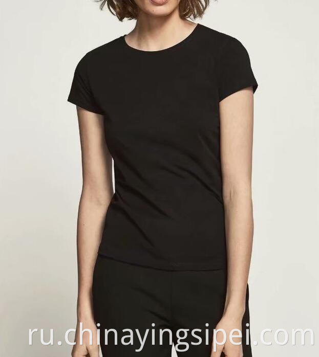 Оптовая высококачественная женская футболка 100% хлопок много цветов на заказ простые футболки логотип печатный черный T T-рубашка готово стоять